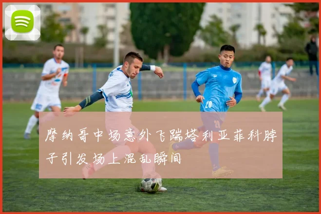 摩纳哥中场意外飞踹塔利亚菲科脖子引发场上混乱瞬间